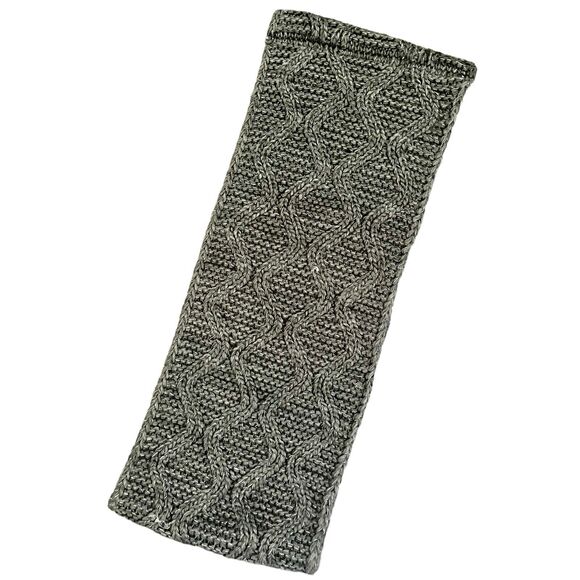 HM Sweater Knit Beanie Hat Infinity Scarf Set Ivory Gold Sequins Gray Metallic - Picture 10 of 11